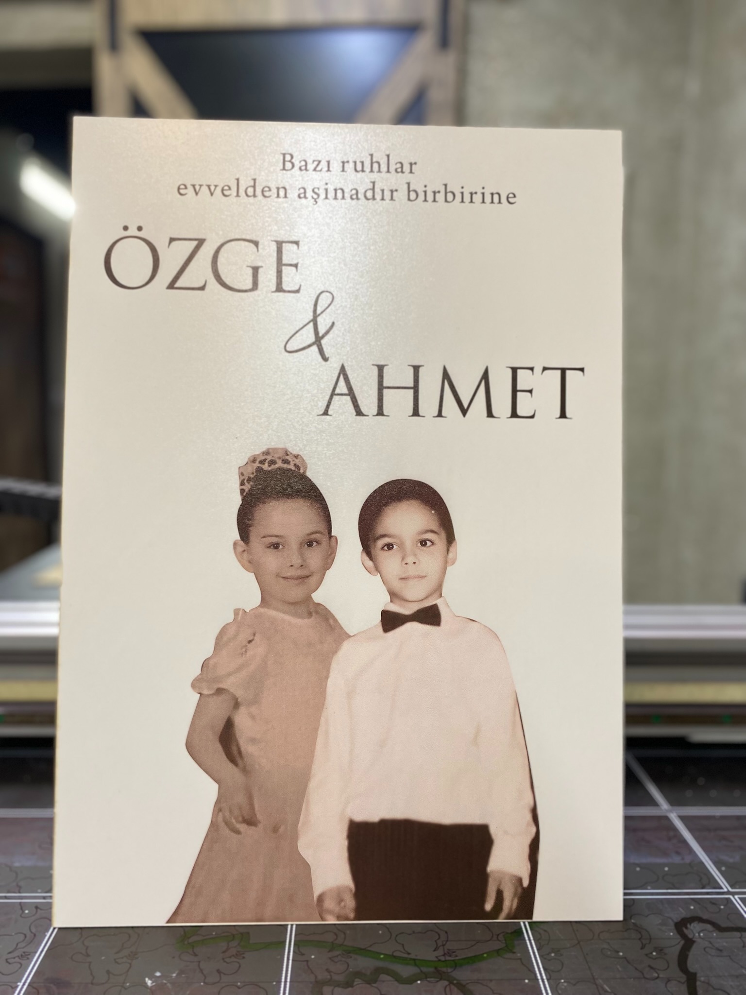 Dikdörtgen Ahşap Kapı Karşılama Panosu