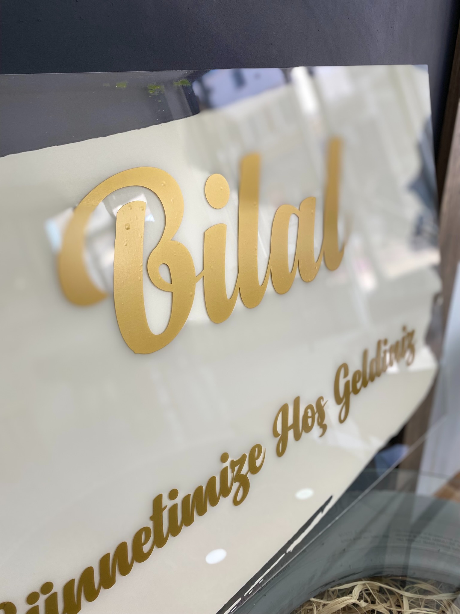 Pleksi Kapı Karşılama Panosu