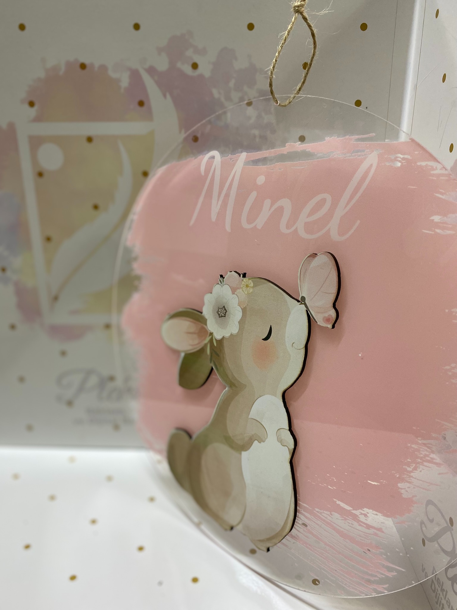 Tavşan Pleksi Kapı Süsü