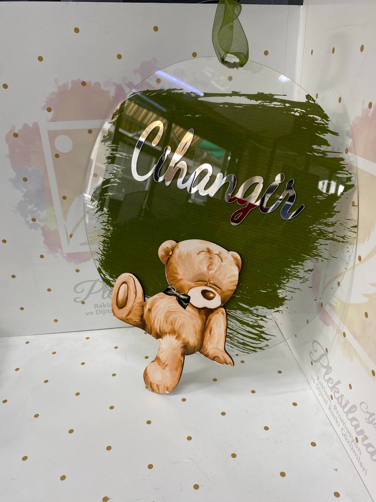 Ayıcık Pleksi Kapı Süsü