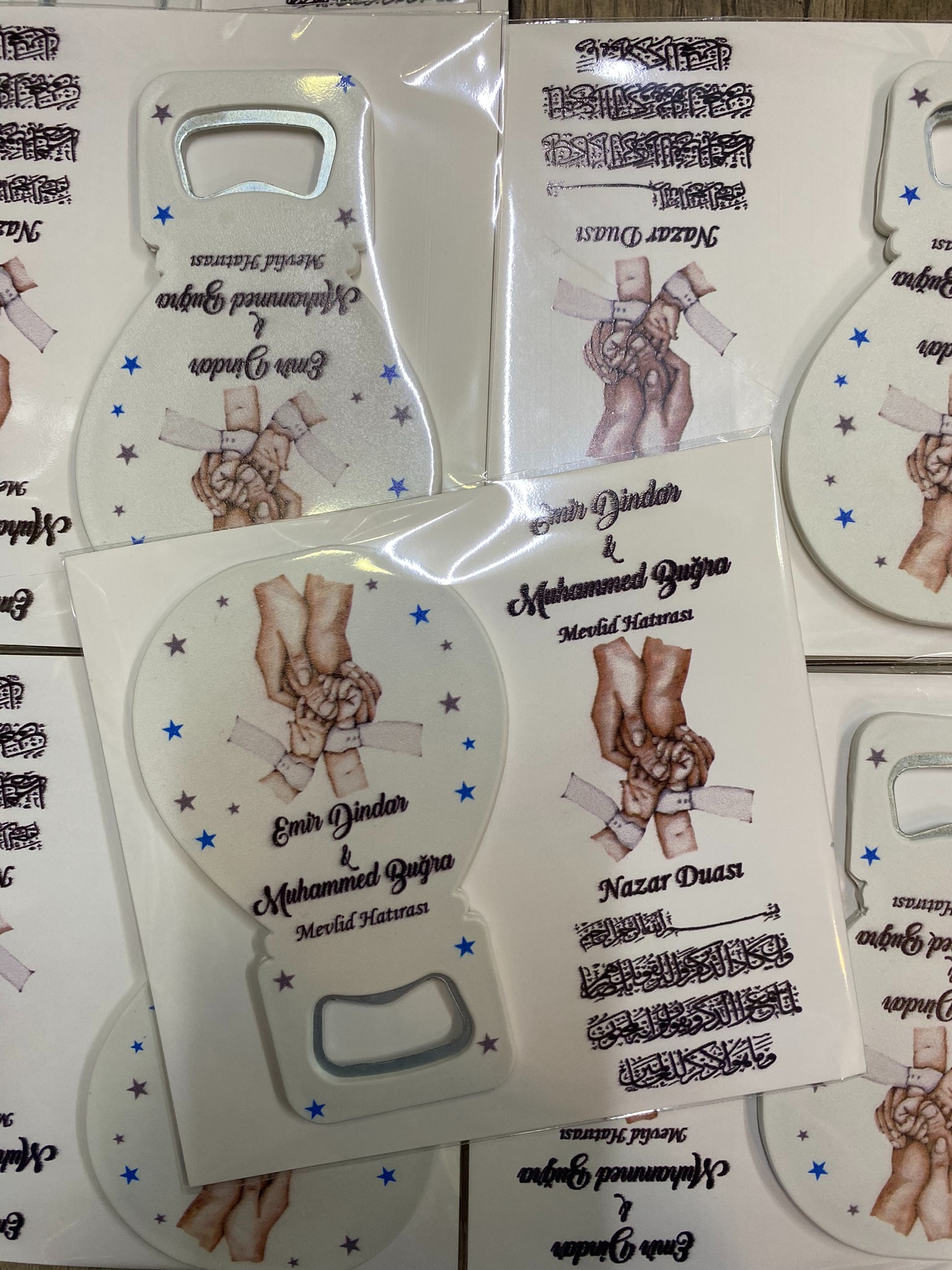  Kartlı Mevlid Hatırası Balon Magnet Açacak 25 Adet