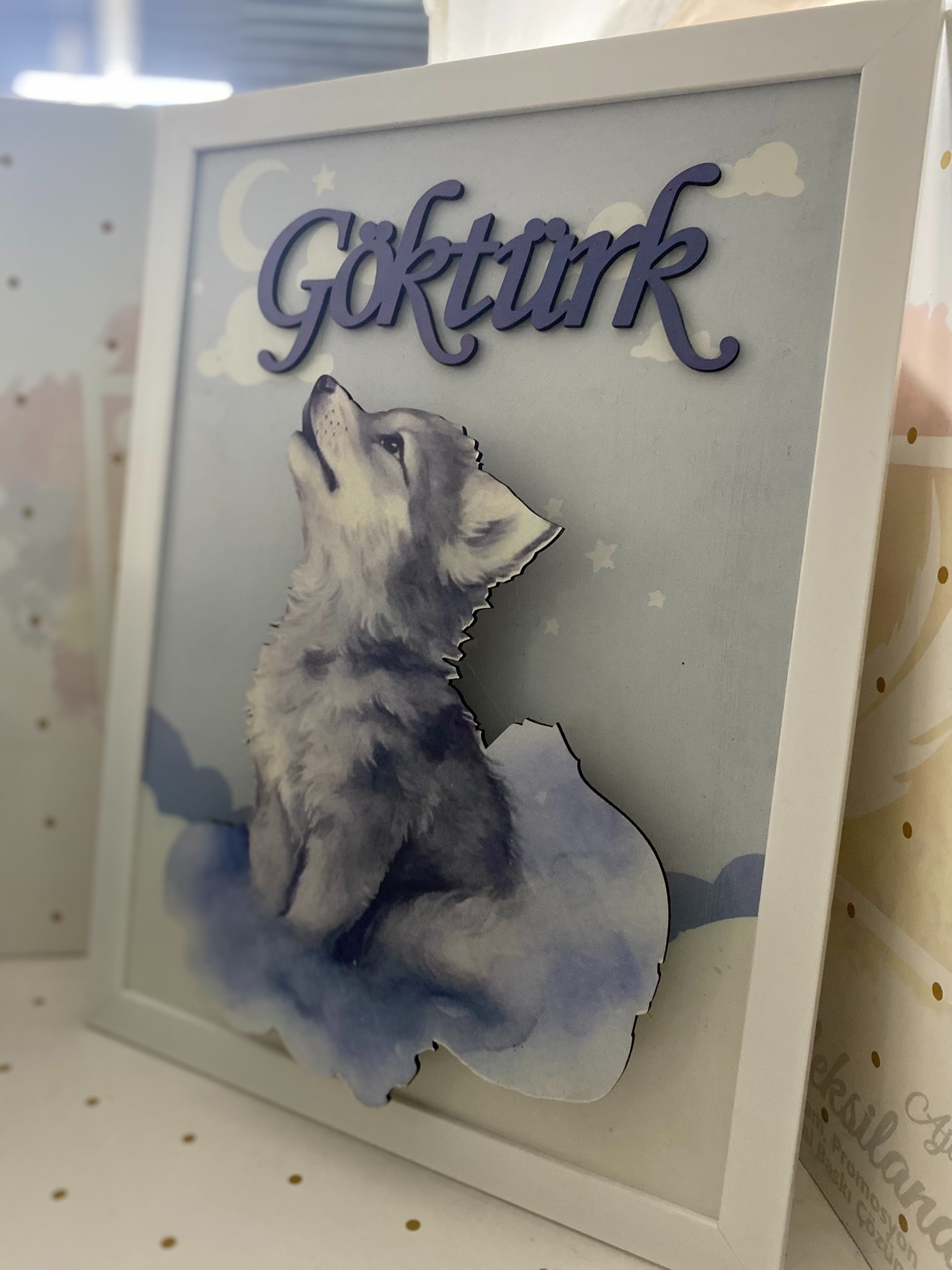 Kurt Işıklı Çerçeve Kapı Süsü