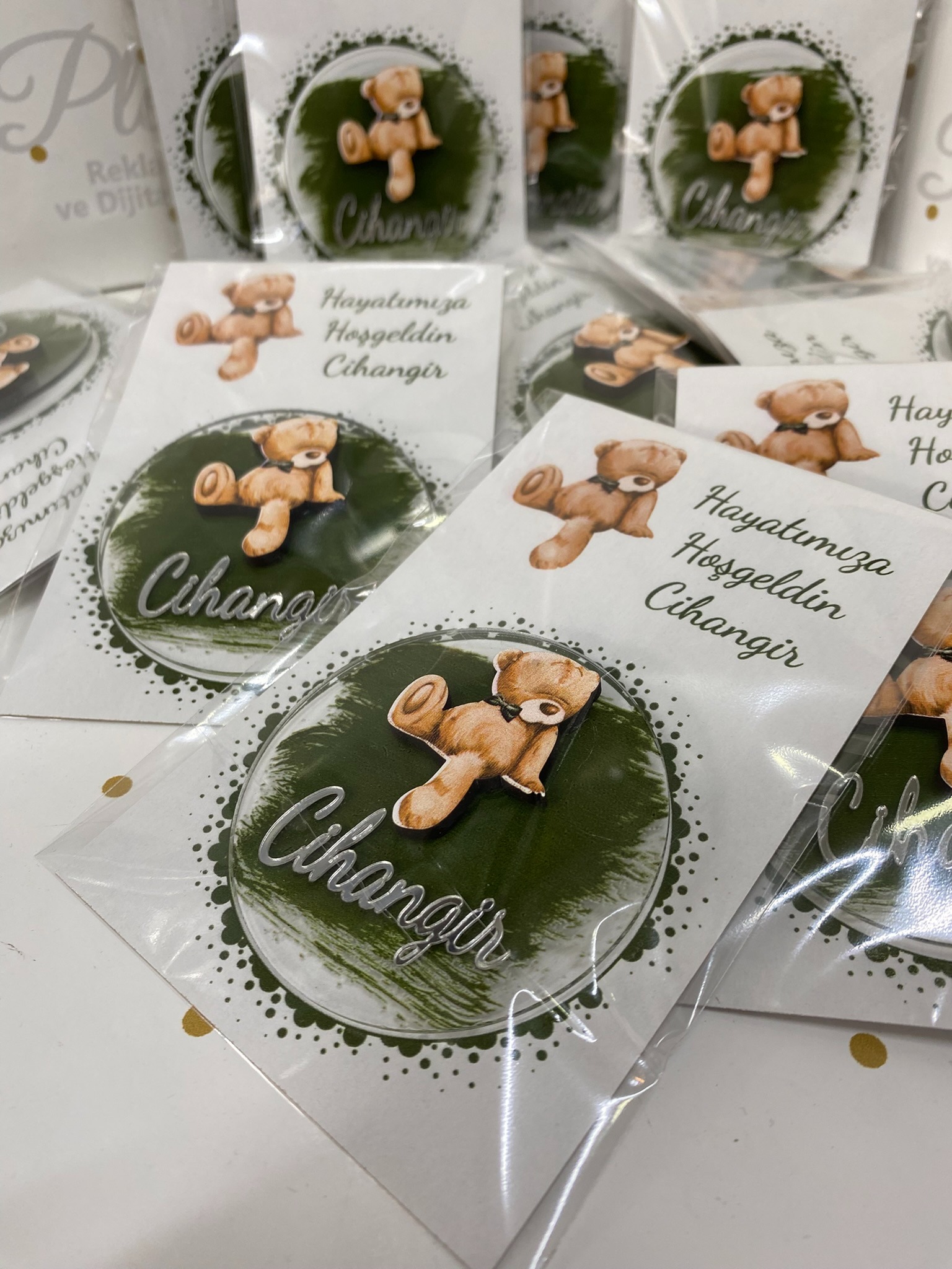 Ayı Tasarım Pleksi Magnet 25 Adet