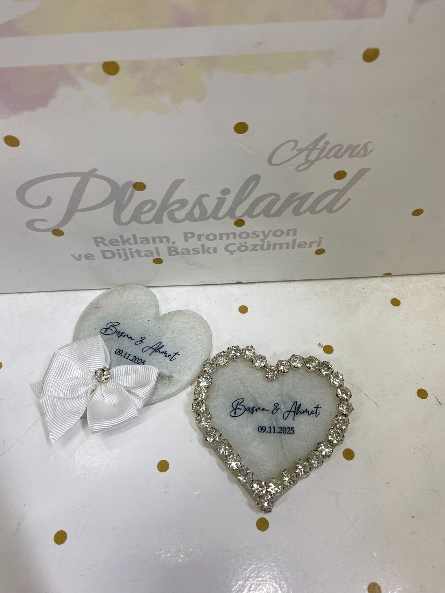 Kalp Epoksi Tasarımlı Nişan & Söz Hediyelik