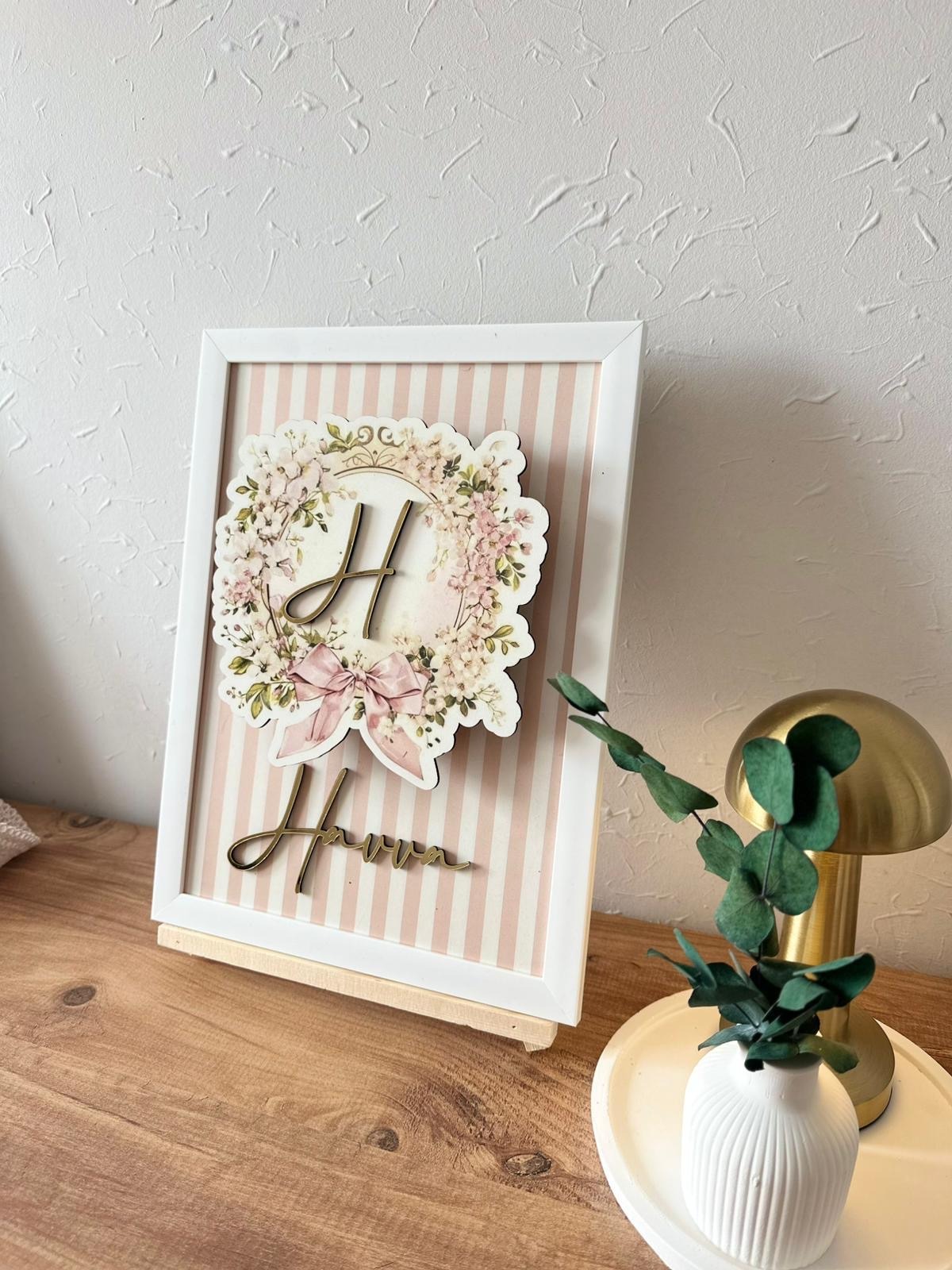 Çiçek Çerçeveli Işıklı Kapı SÜsü