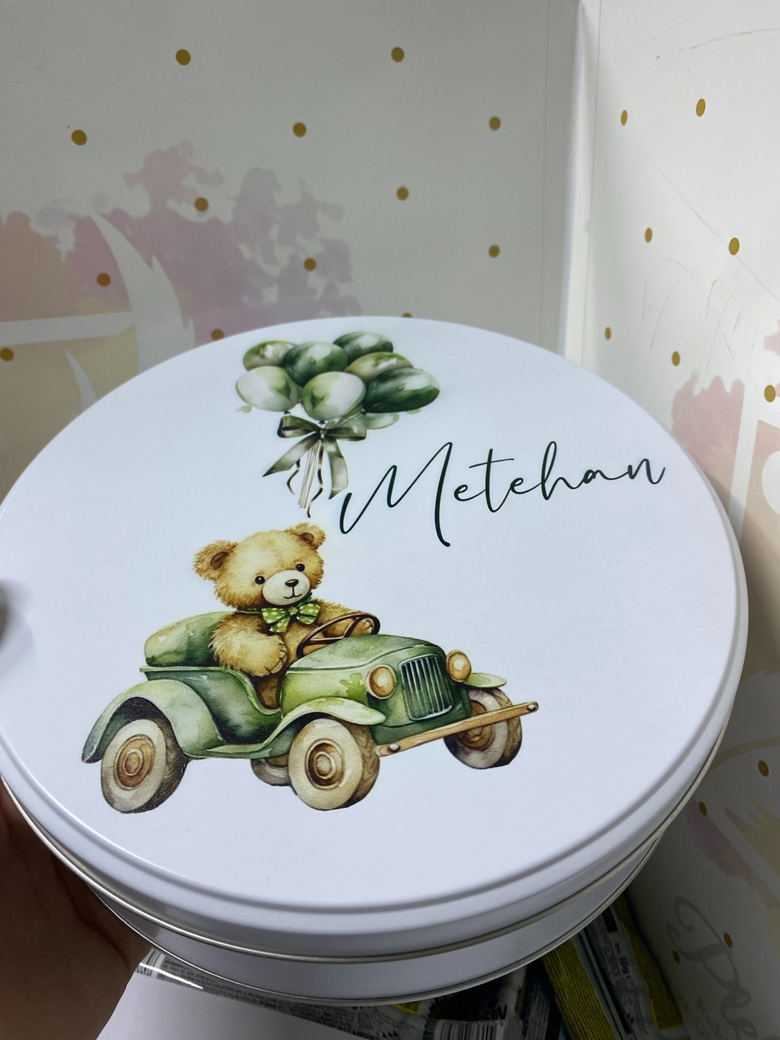 Baskılı Metal Çikolata Kutusu 