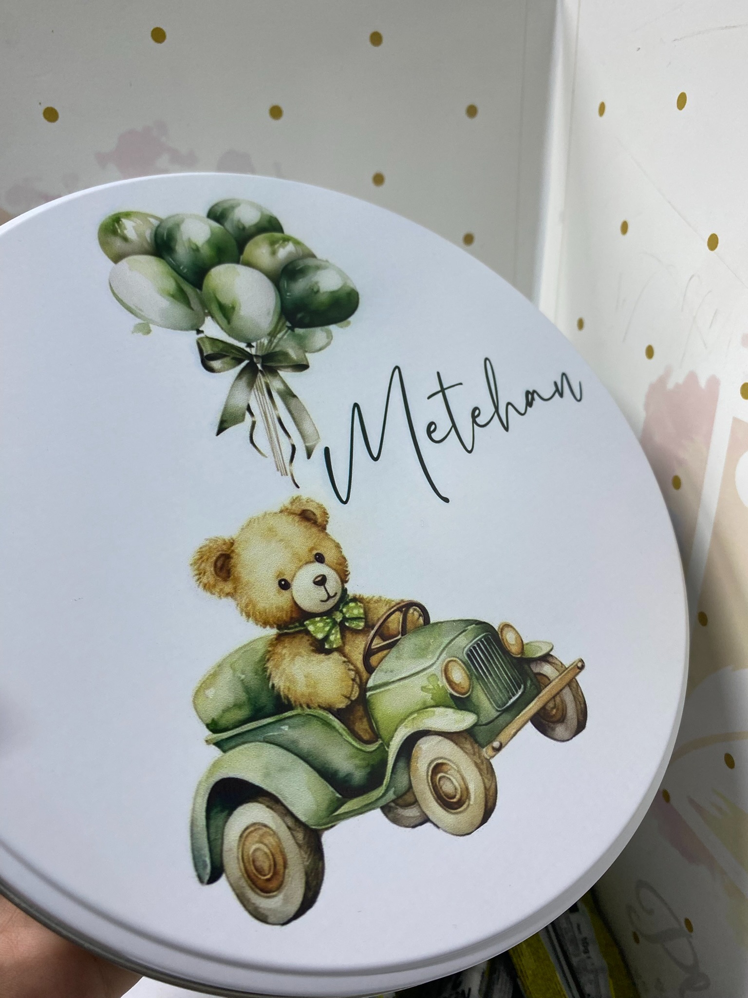 Baskılı Metal Çikolata Kutusu 