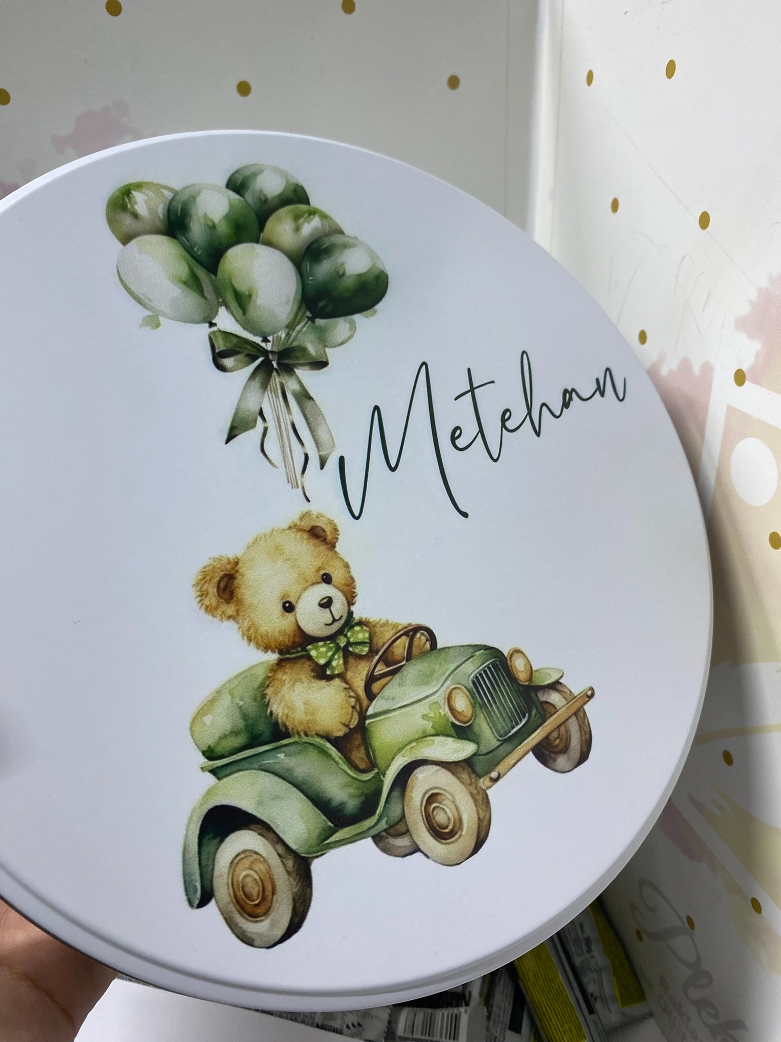 Baskılı Metal Çikolata Kutusu 