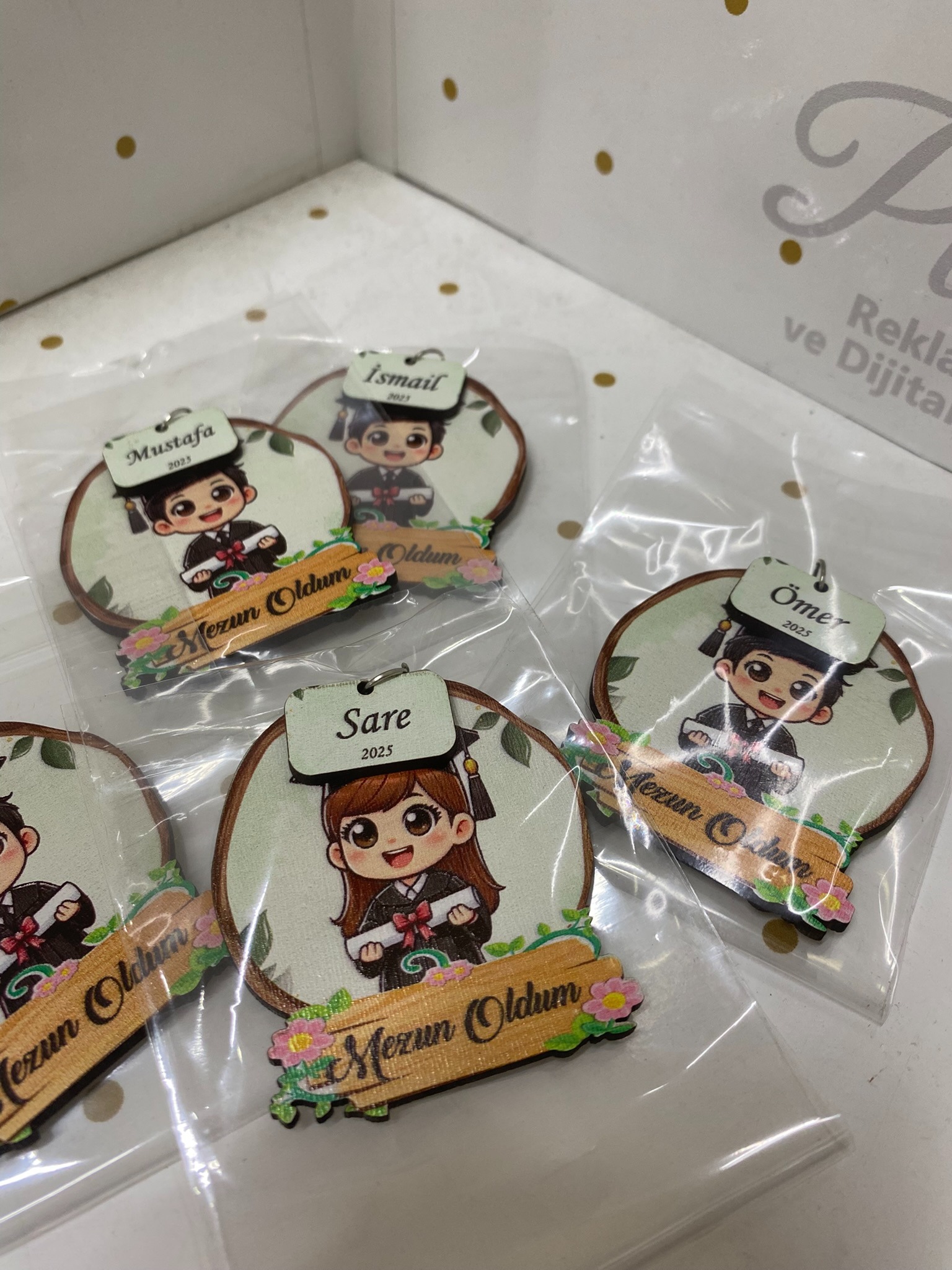 İsme Özel Anahtarlık - 10 Adet