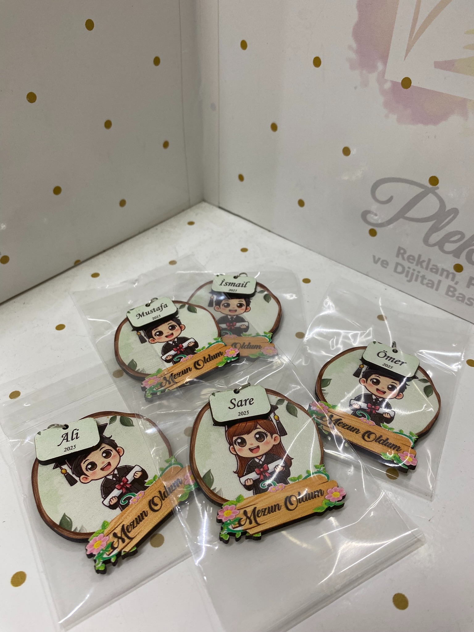 İsme Özel Anahtarlık - 10 Adet