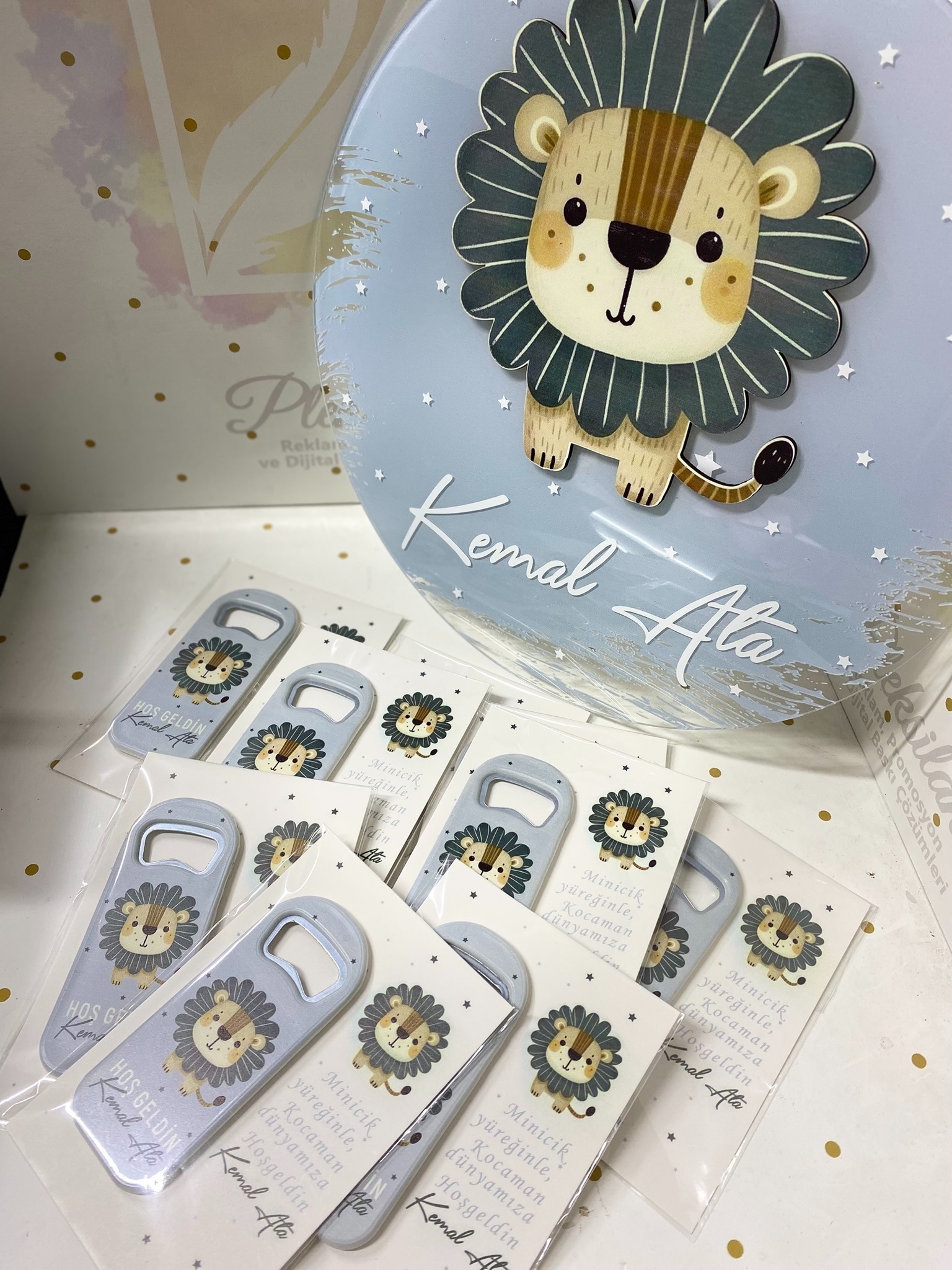 25 Adet Oval Açacak Magnet -  1 Adet Kapı Süsü