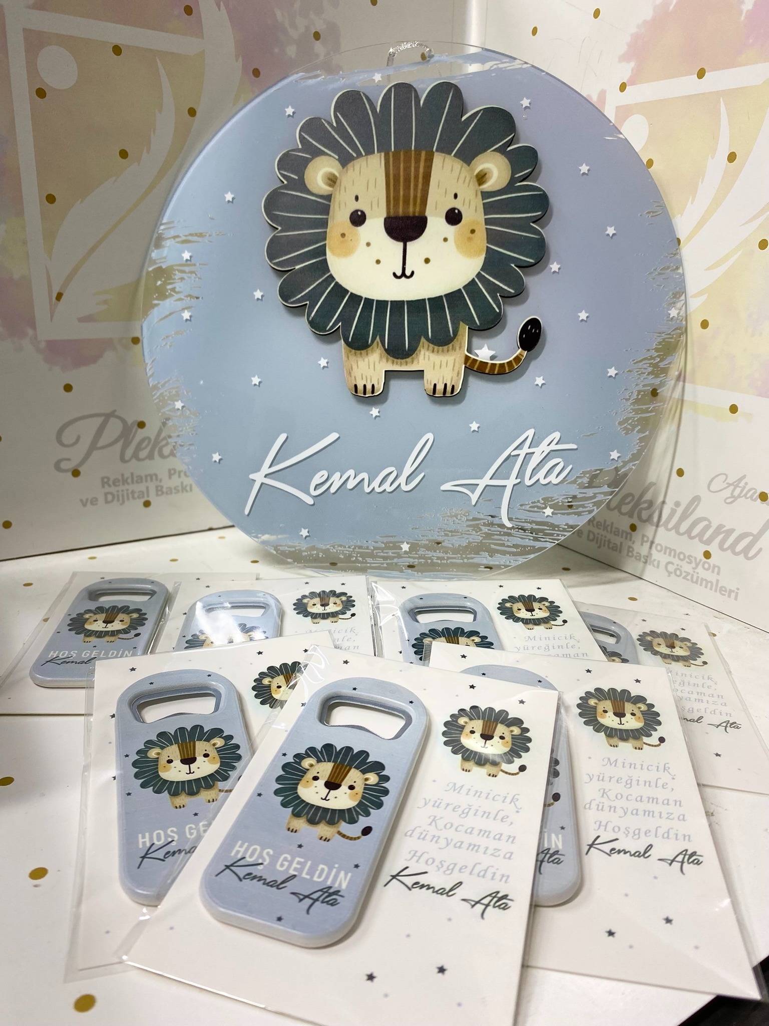 25 Adet Oval Açacak Magnet -  1 Adet Kapı Süsü