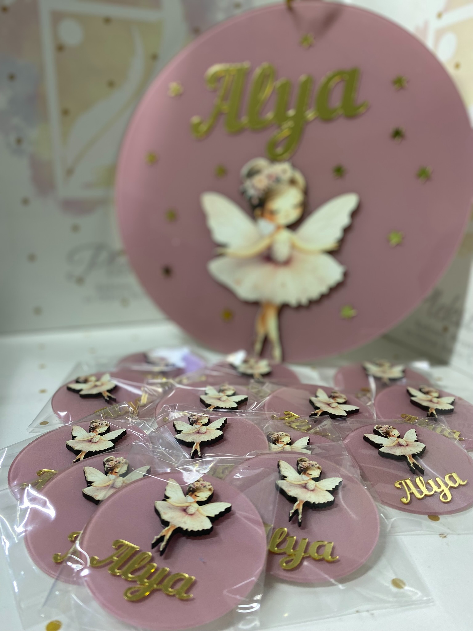 25 Adet Peri Kızlı Magnet ve Kapı Süsü Set