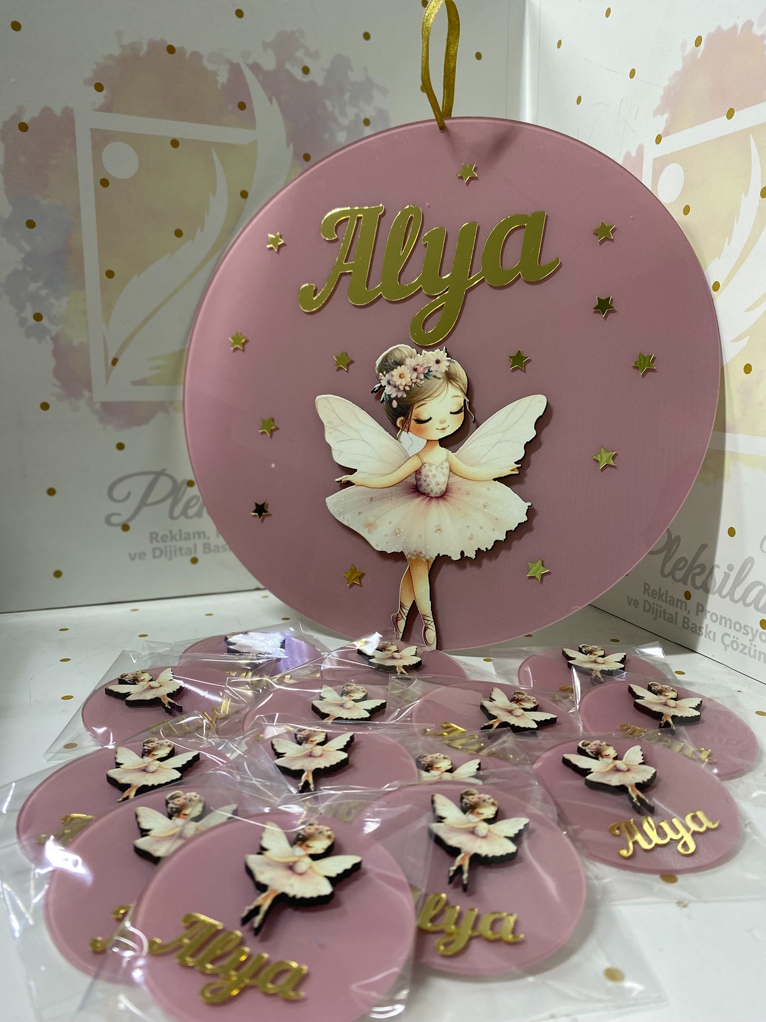 25 Adet Peri Kızlı Magnet ve Kapı Süsü Set