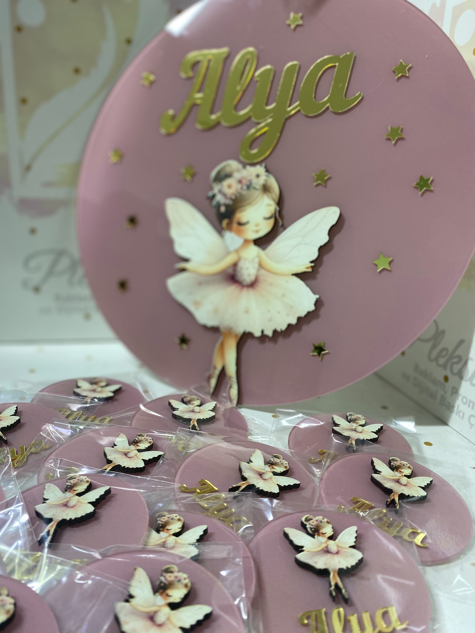 25 Adet Peri Kızlı Magnet ve Kapı Süsü Set
