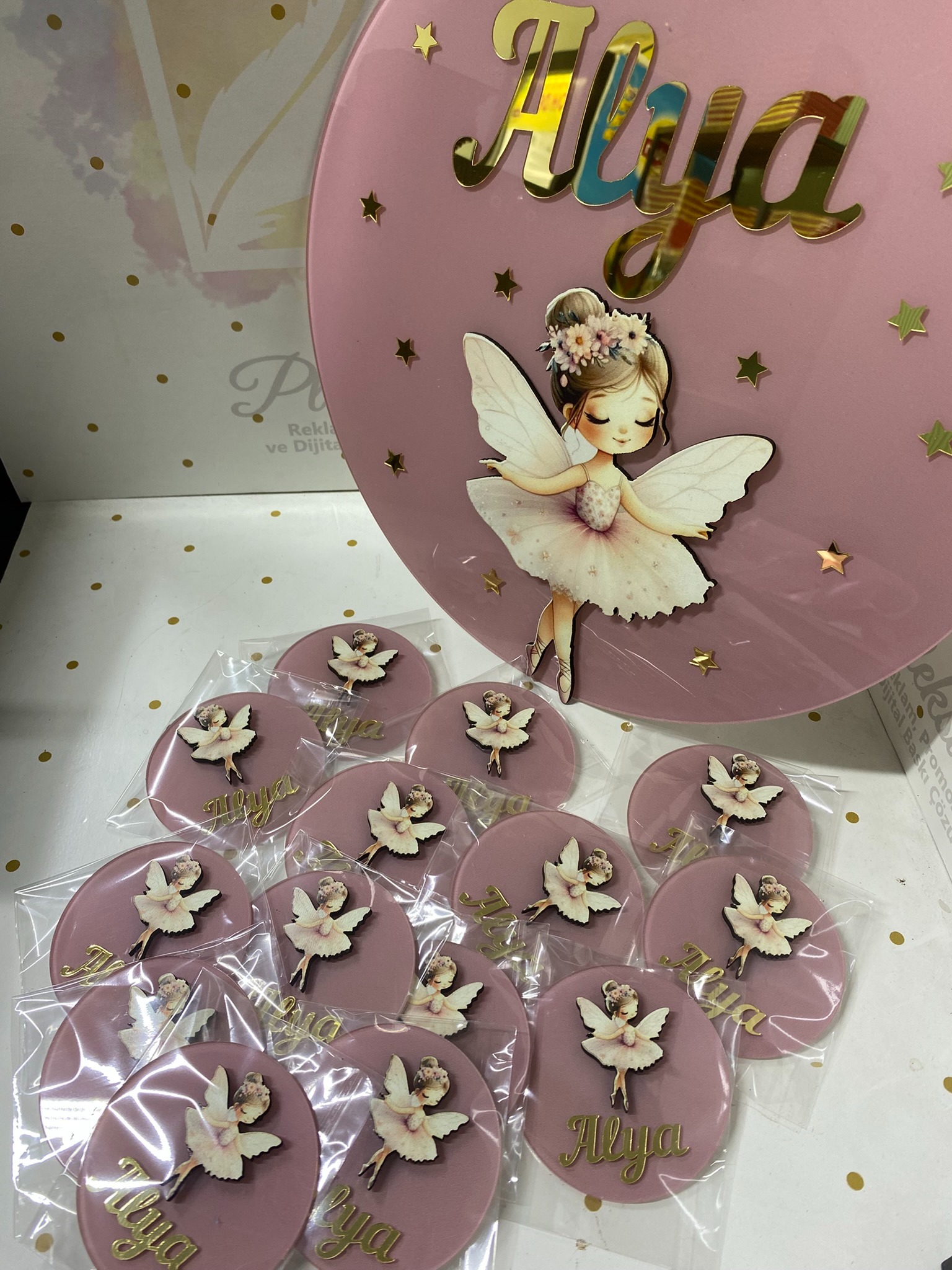 25 Adet Peri Kızlı Magnet ve Kapı Süsü Set